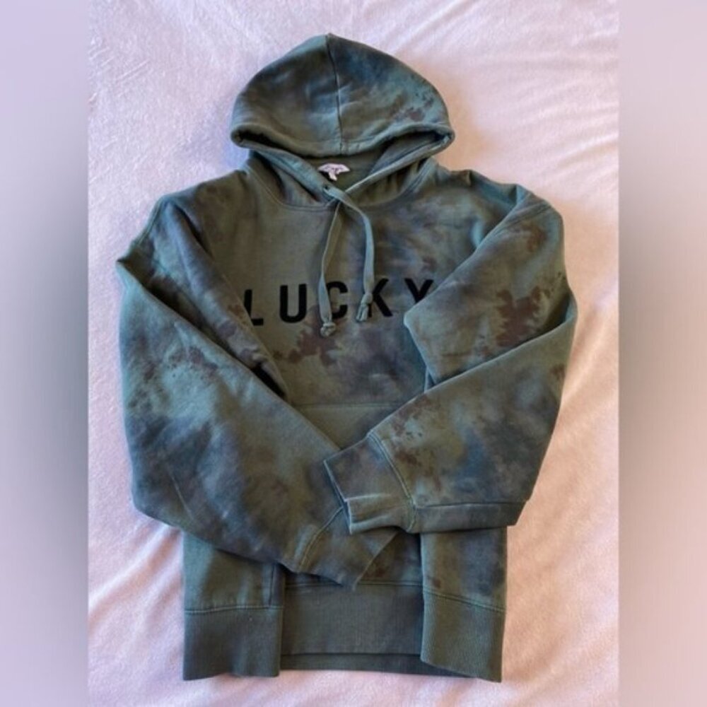 Lucky Brand Pullover Hoodie with pocket pouch In Camo Green (Fits closer… - Picture 5 of 15